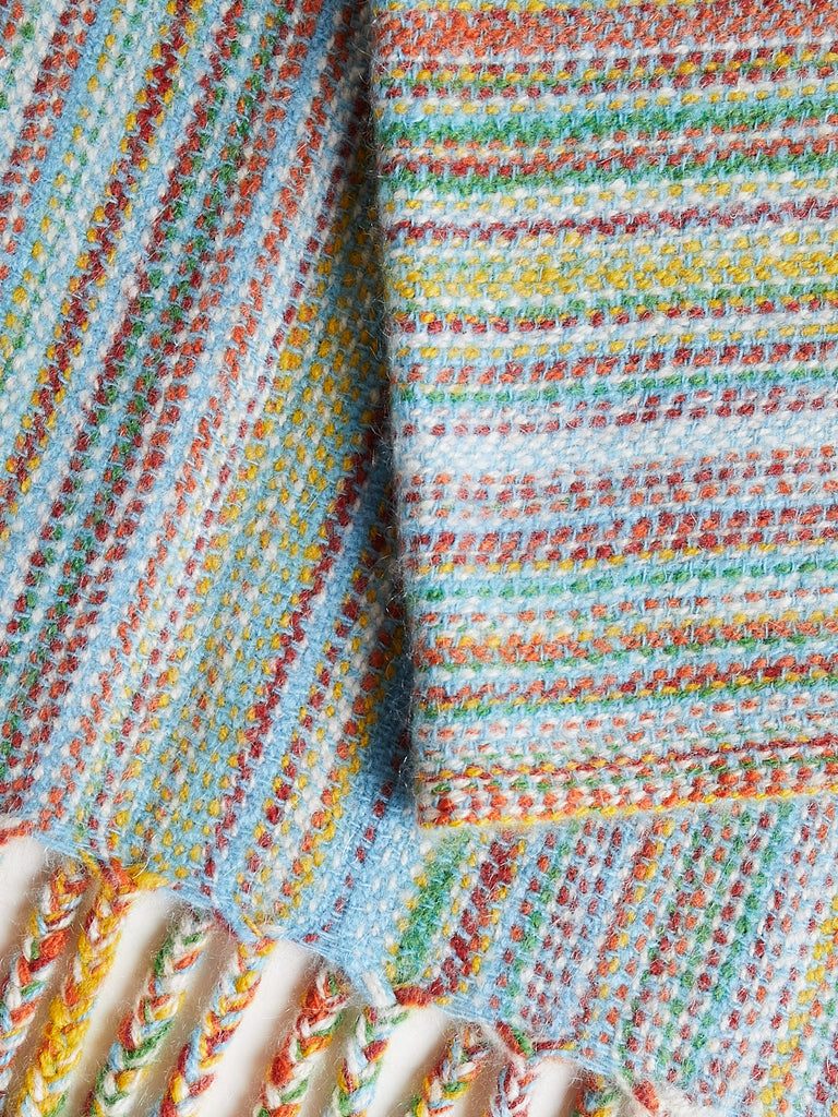 Norlha Handspun Rainbow Baby Blanket
