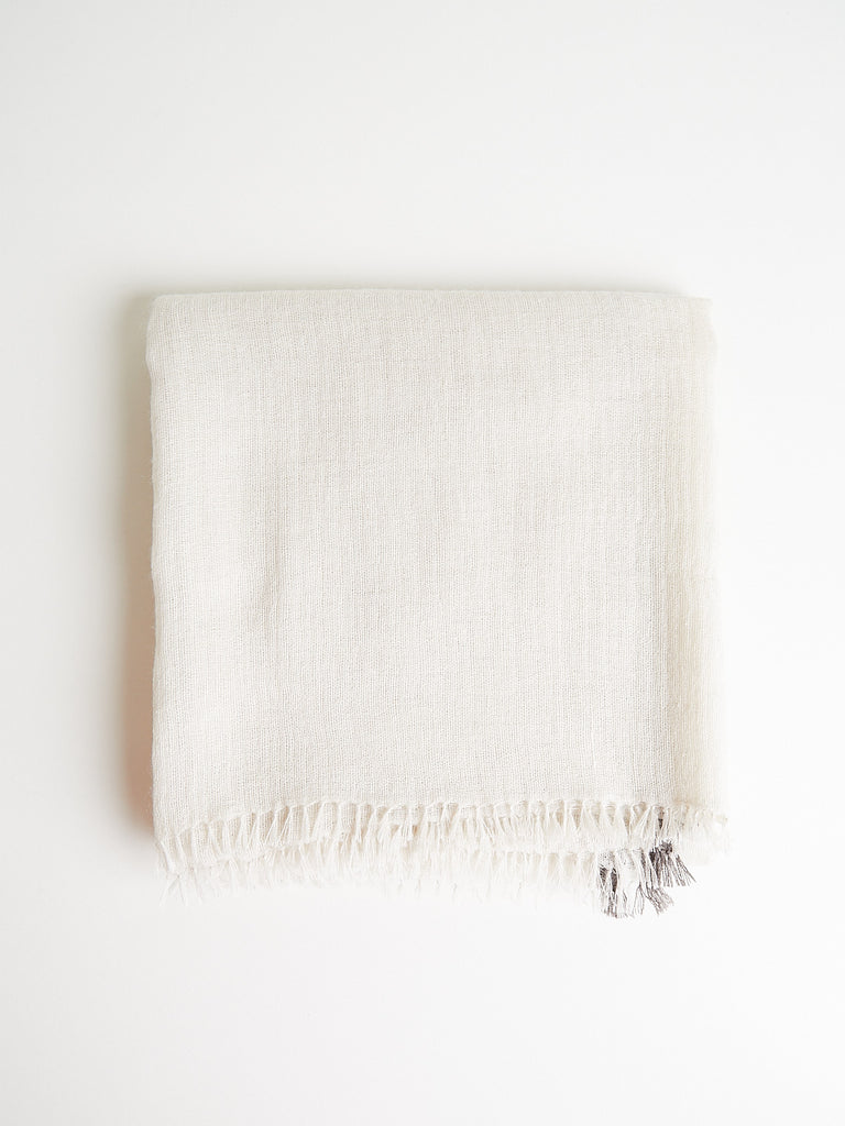 Norlha Chic Traces Shawl in Natural Yak White