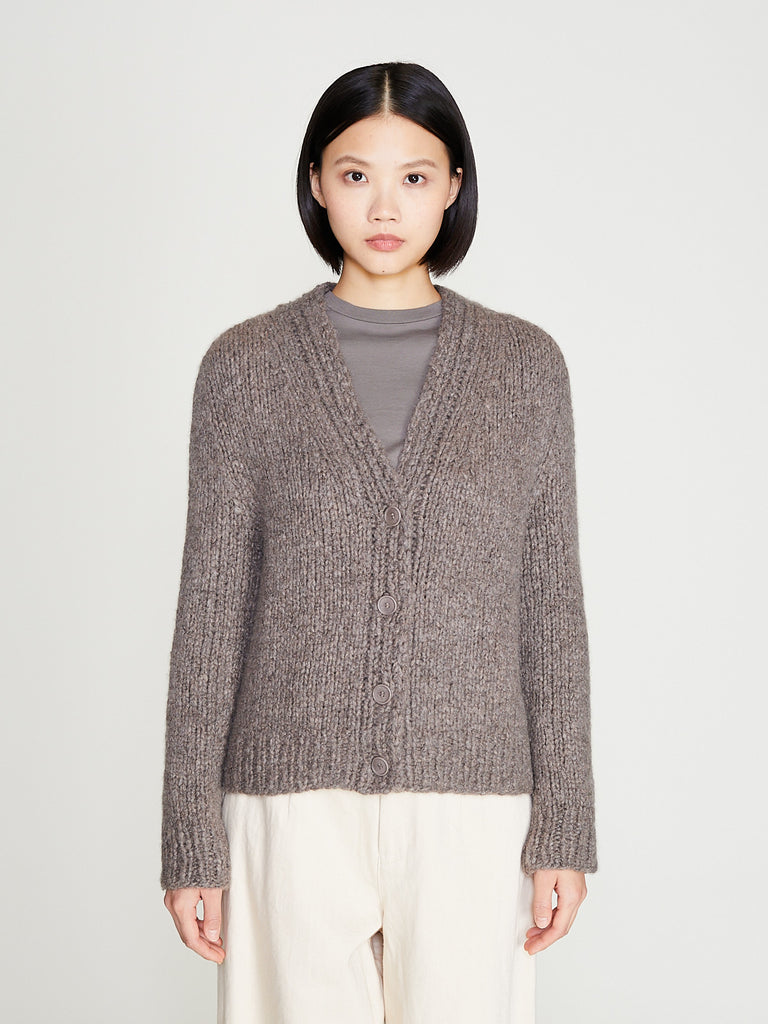 Wommelsdorff - Nova Cardigan in Stone/Brown Melange