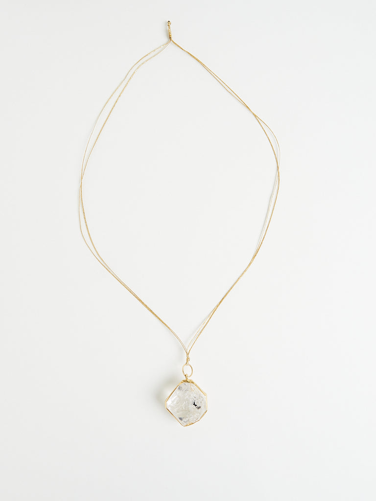 dosa x Pippa Small Colette Set Pendant with 92.4ct Herkimer on Cord