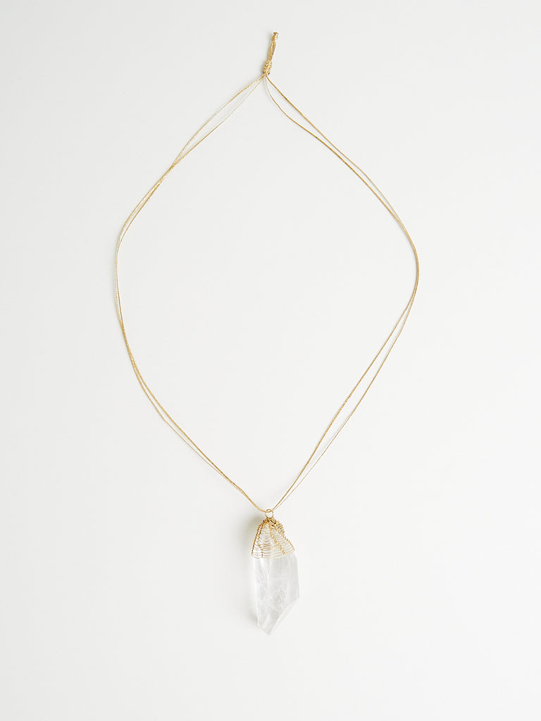dosa x Pippa Small Crystal Metamorphic Large Amulet Pendant on Cord