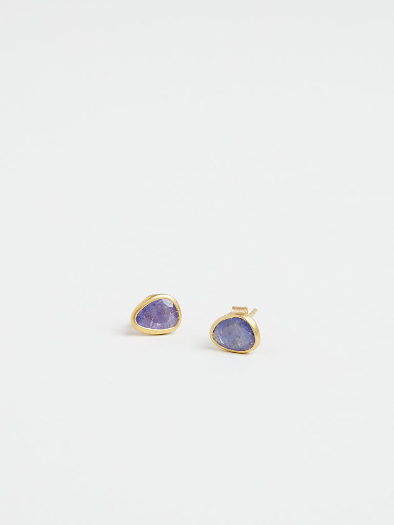 Pippa Small Classic Stud Earrings with 3.57ct Tanzanite