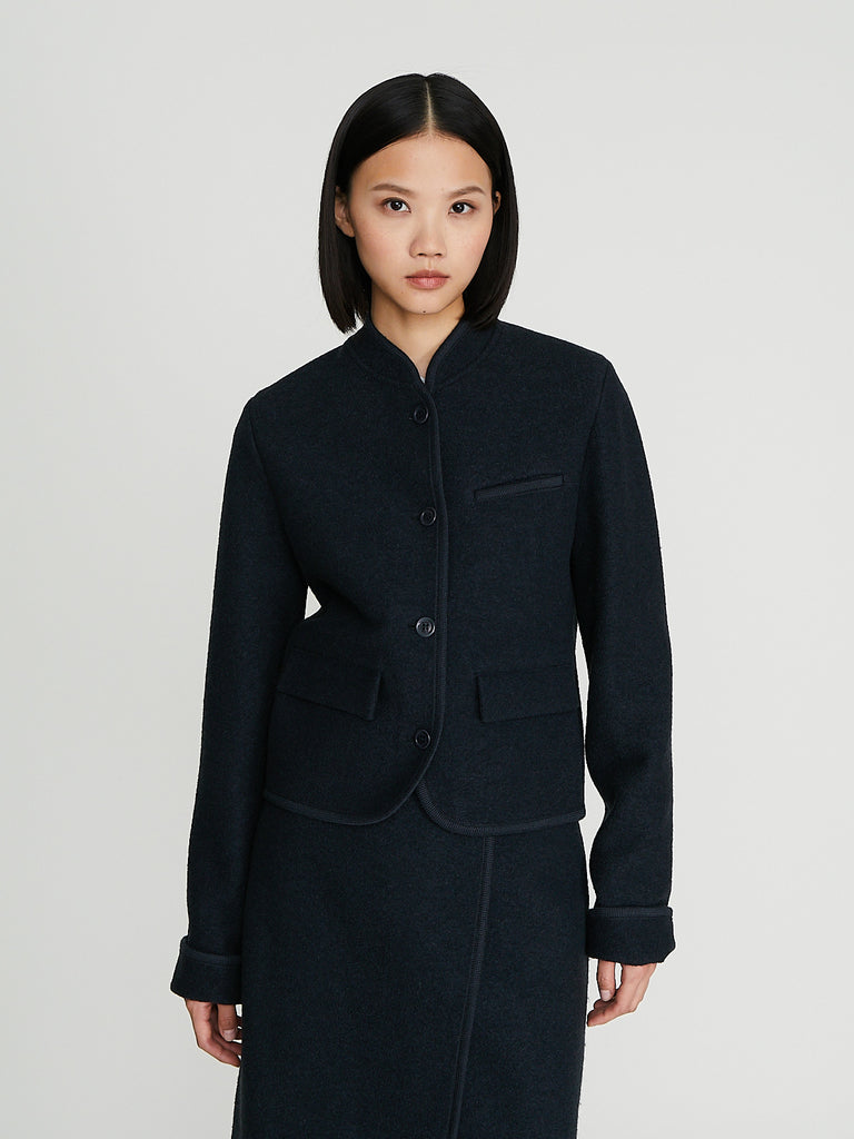 Rier - Walker Jacket Women in Plombe Felted