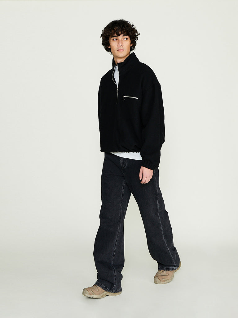 Rier - Polar Fleece in Black Fleece