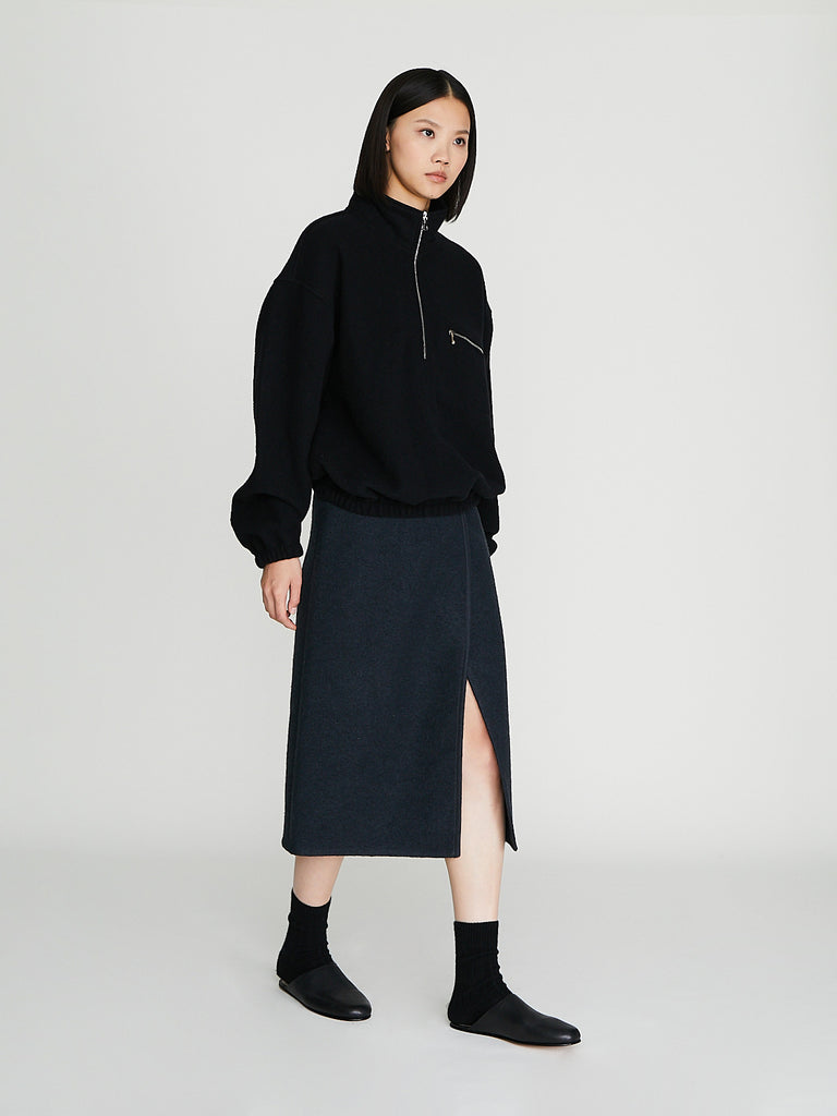 Rier - Polar Fleece in Black Fleece