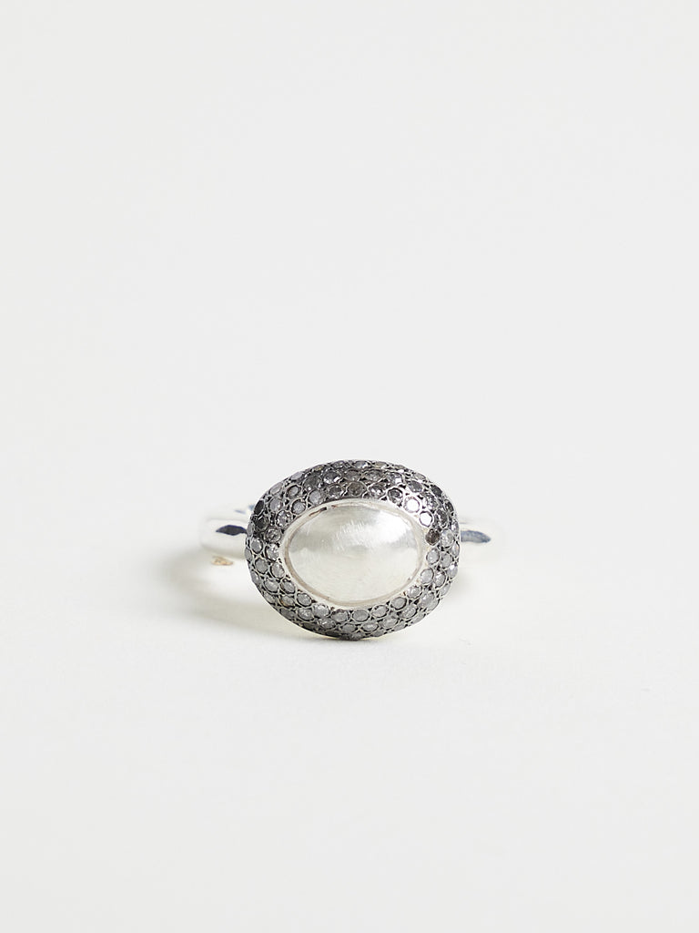 Rosa Maria Carrie Ring with Icy Grey Diamonds in Sterling Silver