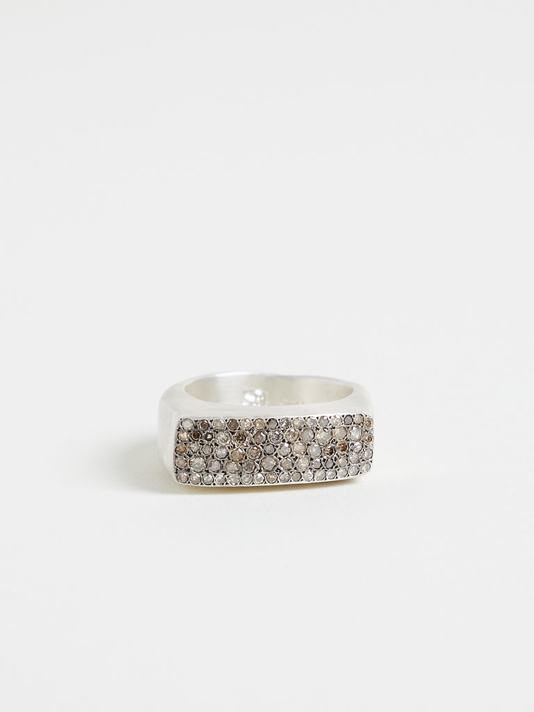 Rosa Maria Tumi Ring with Cognac Diamonds in Sterling Silver