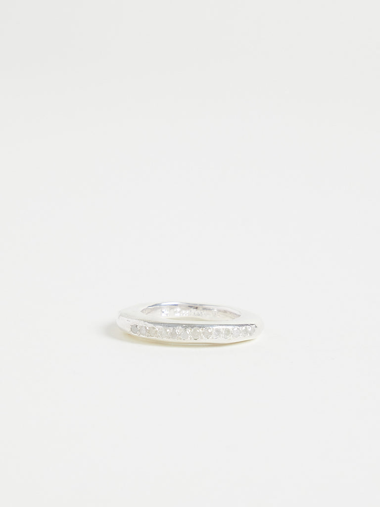 Rosa Maria Hayet Ring with 8x8 Cut Diamonds in Sterling Silver