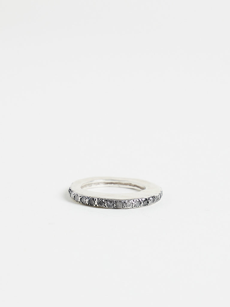 Rosa Maria Rowa Ring with Icy Grey Diamonds in Sterling Silver