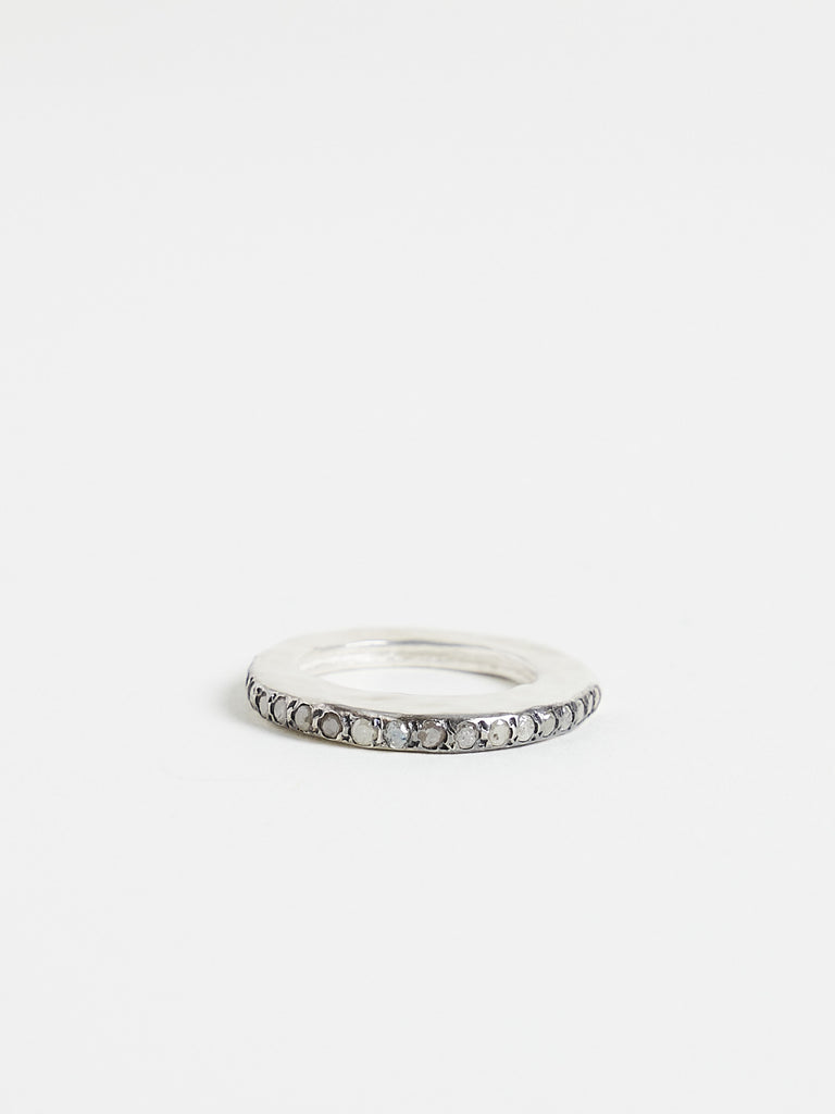 Rosa Maria Rowa Ring with Icy White Diamonds in Sterling Silver