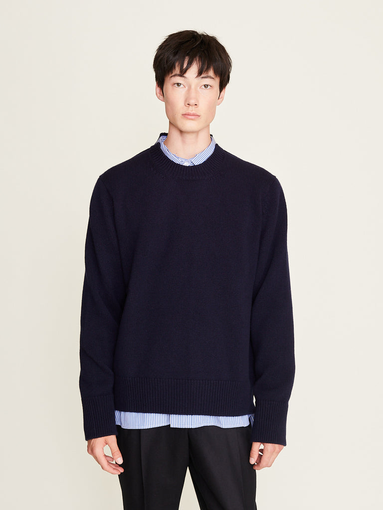 Salon C. Lundman  - Chunky O-Neck in Navy