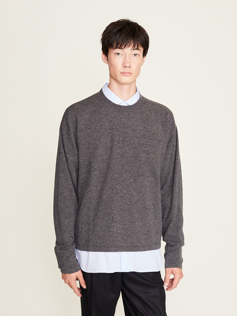 Salon C. Lundman - Loose Cashmere O-Neck in Grey