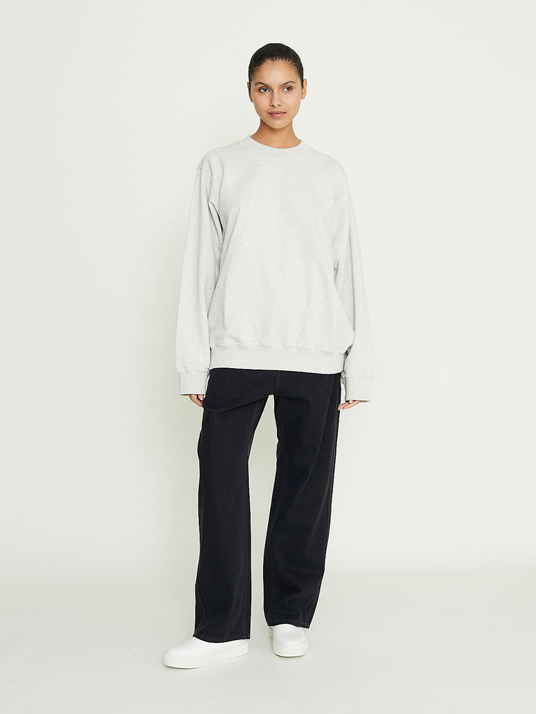 Sofie D'Hoore Tilt Crew Neck in Pearl Melange