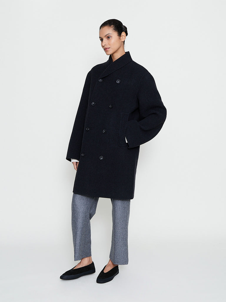 Sofie D'Hoore - Cross Caban Coat in Charcoal