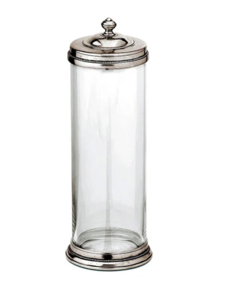 Toscana Pewter & Glass Cannister 2lt