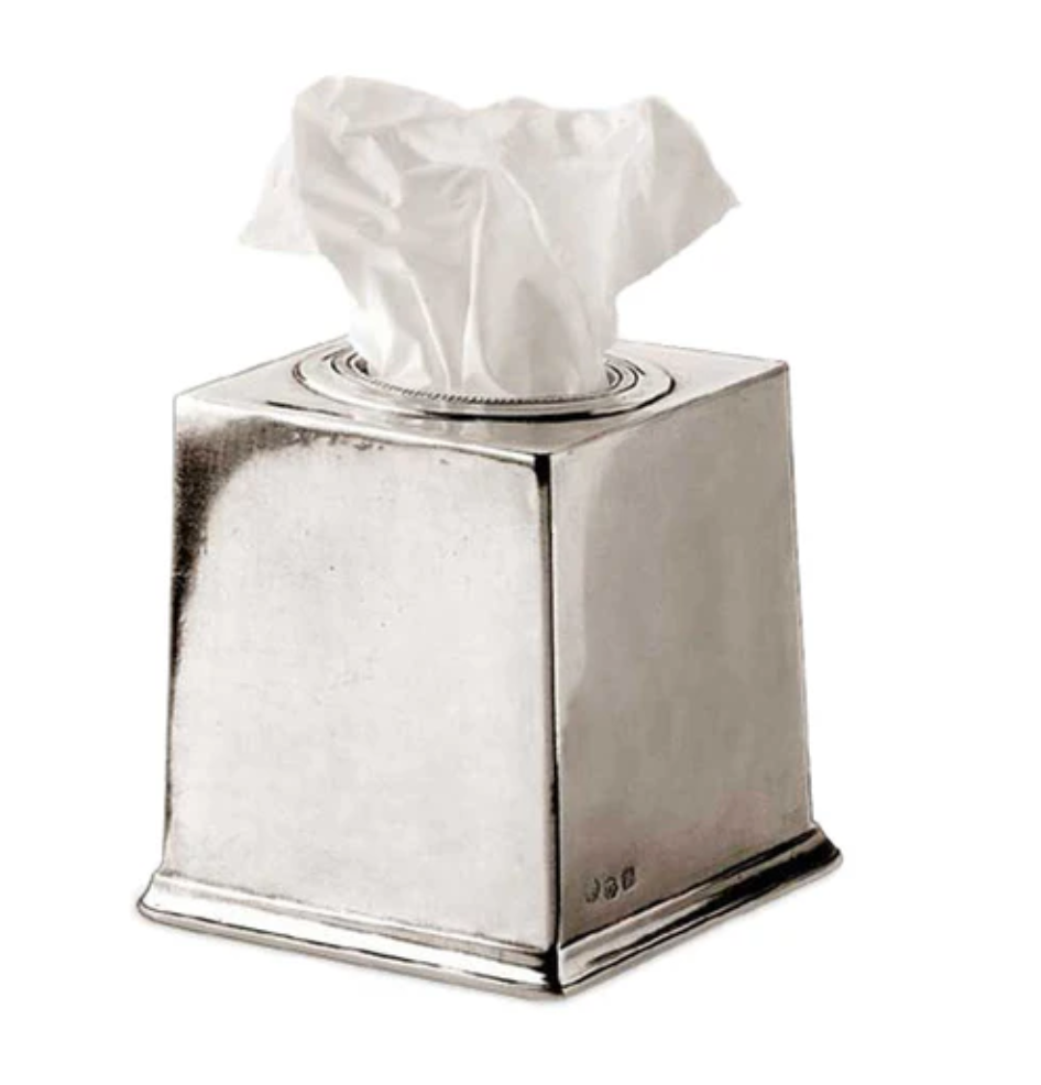 Toscana Pewter Tissue Box