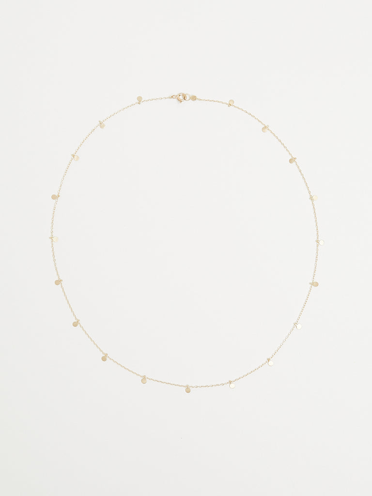 Sia Taylor Even Dots Necklace in 18k Yellow Gold - Bespoke Length 46.5cm