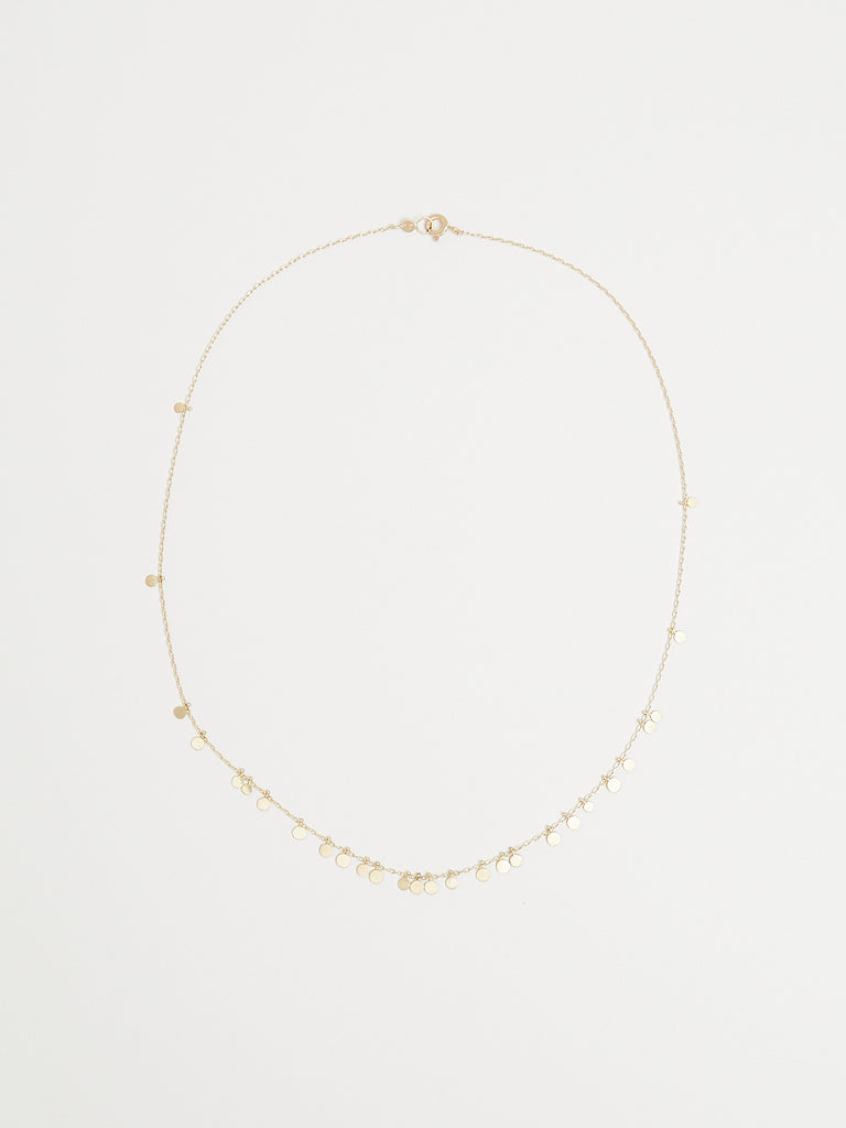 Sia Taylor Random Dots Necklace in 18k Yellow Gold