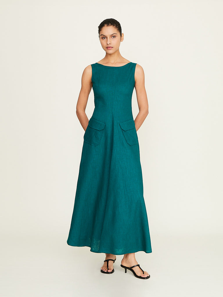 Stephan Janson Smart Dress in Ocean