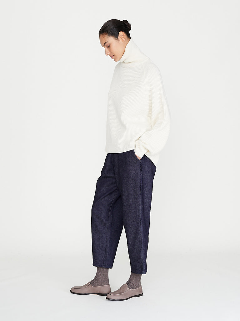 Dusan - Denim Carrot Pants in Ink