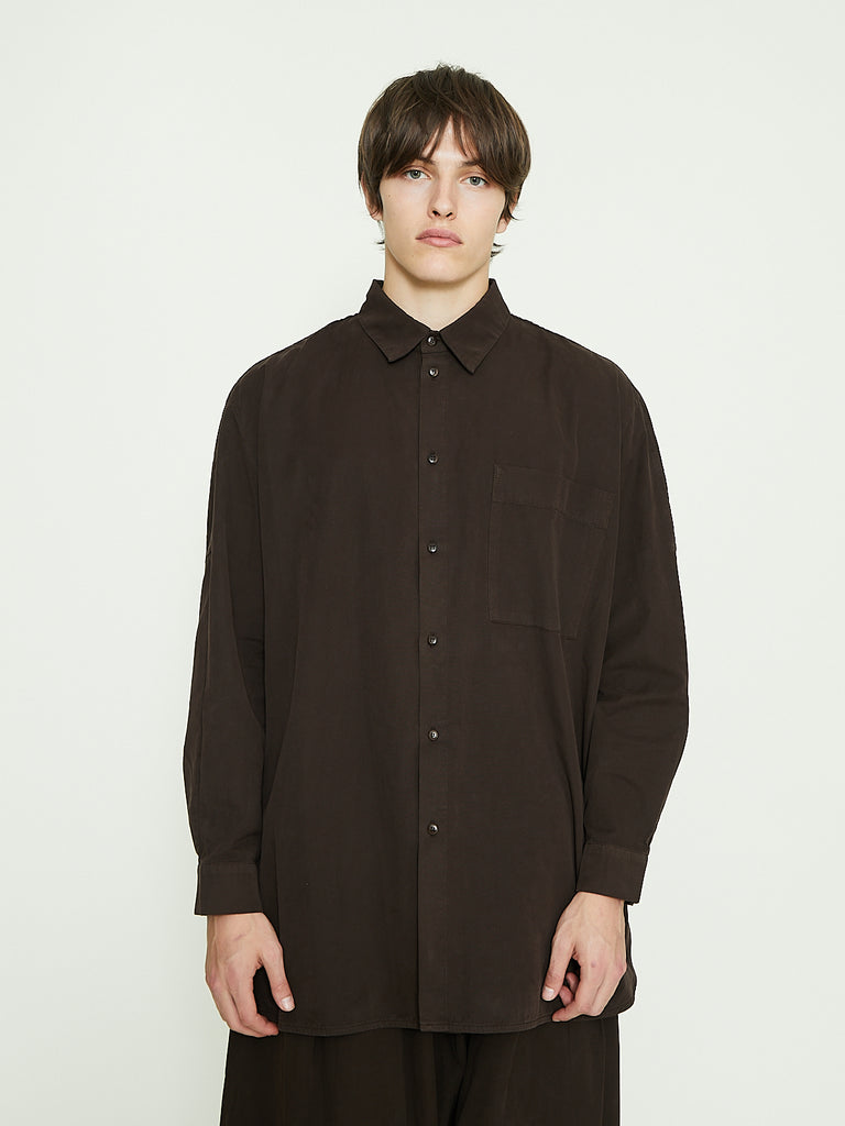 Toogood The Painter Shirt in Fine Canvas Umber