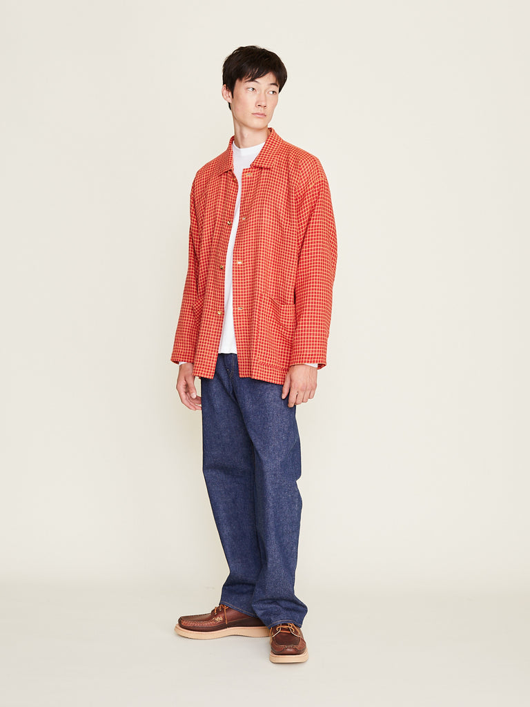 Tomo Kishida - Un-Coverall in Red/Yellow Check
