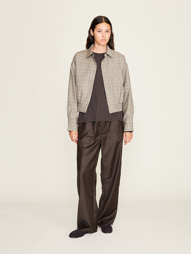 Townwear - Women's Reversible Smocked Waist Shirt in Fawn/Brown