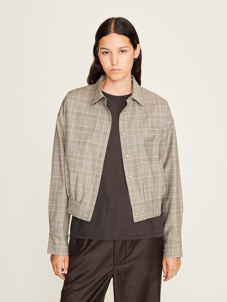 Townwear - Women's Reversible Smocked Waist Shirt in Fawn/Brown