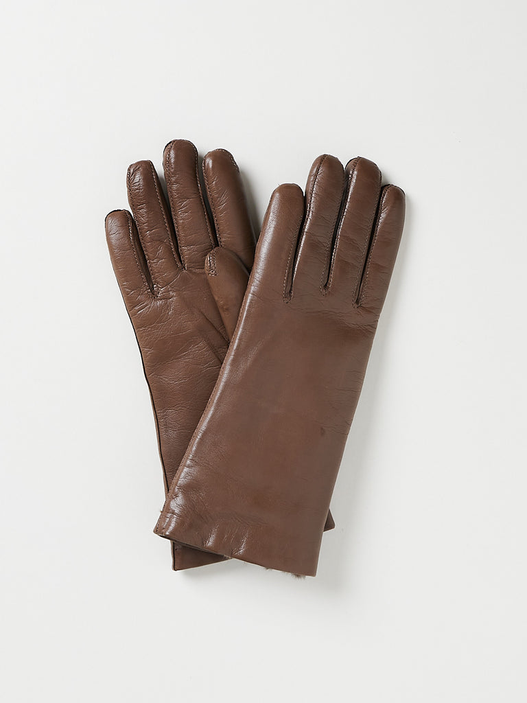 TR Handschuhe Wien - Women's Gloves in Silex with Natural Brown Orylag Lining