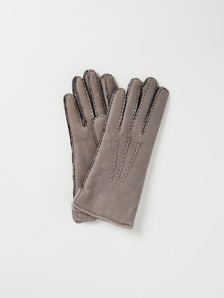 TR Handschuhe Wien - Women's Gloves in Antik Beige with Dark Brown Thick Stitching