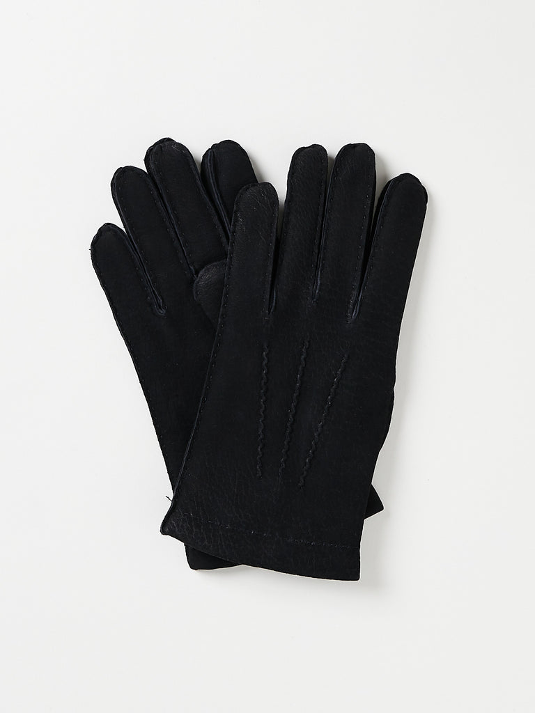 TR Handschuhe Wien - Men's Gloves in Black with Black Thick Stitching