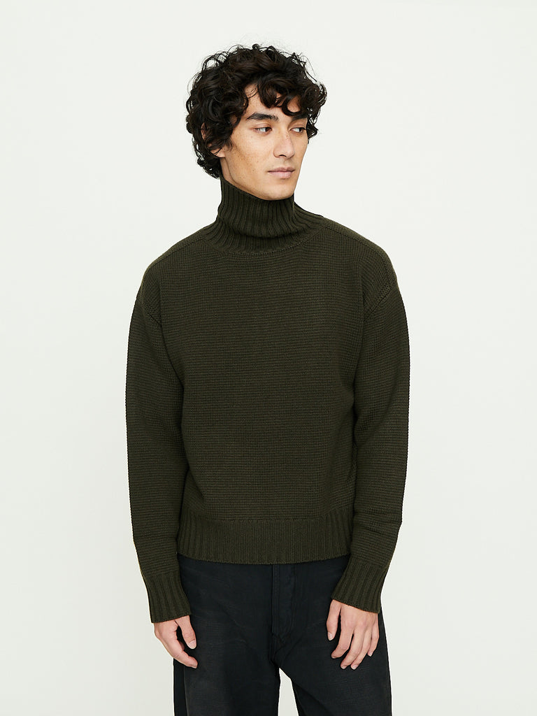 Taiga Takahashi - Lot.527 A.R.C Turtleneck Sweater in Khaki