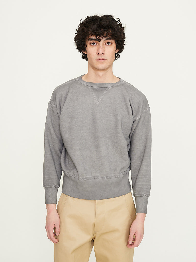 Taiga Takahashi Lot.603 Sweatshirt in Charcoal Dyed Grey