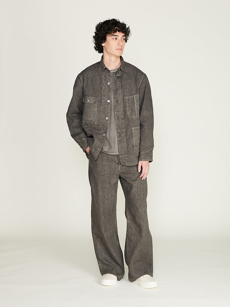 Taiga Takahashi - Lot.222 Painter Pants with Buckle in Sumi