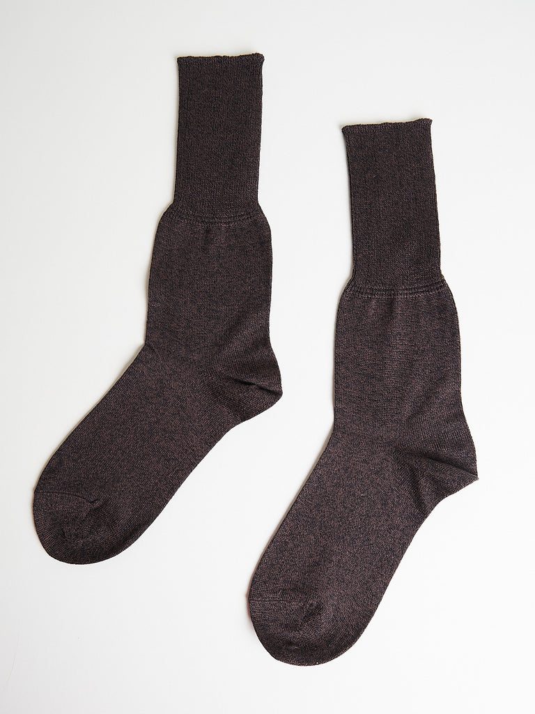 Taiga Takahashi Lot.019 Socks in Dark Brown