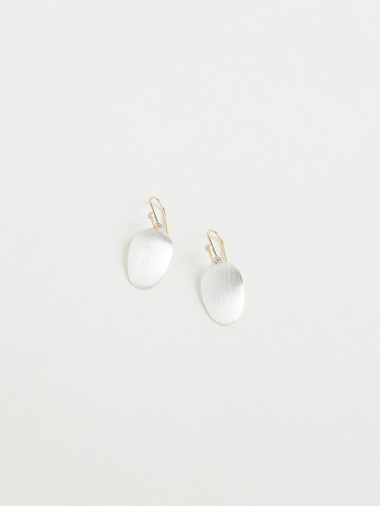 Small Chip Earrings in Sterling Silver