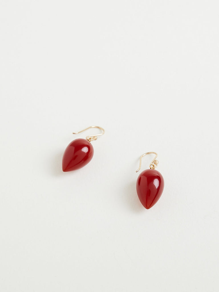 Ted Muehling Acorn Earrings in Carnelian