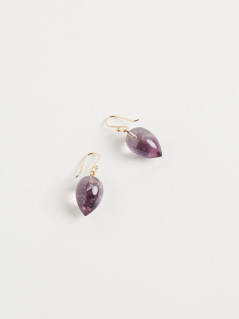 Ted Muehling Acorn Earrings in Amethyst