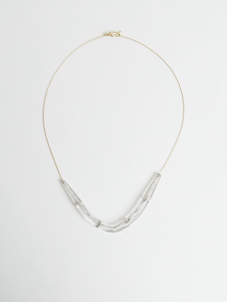 Ten Thousand Things - 18k Crystal Cut Stone Line Necklace
