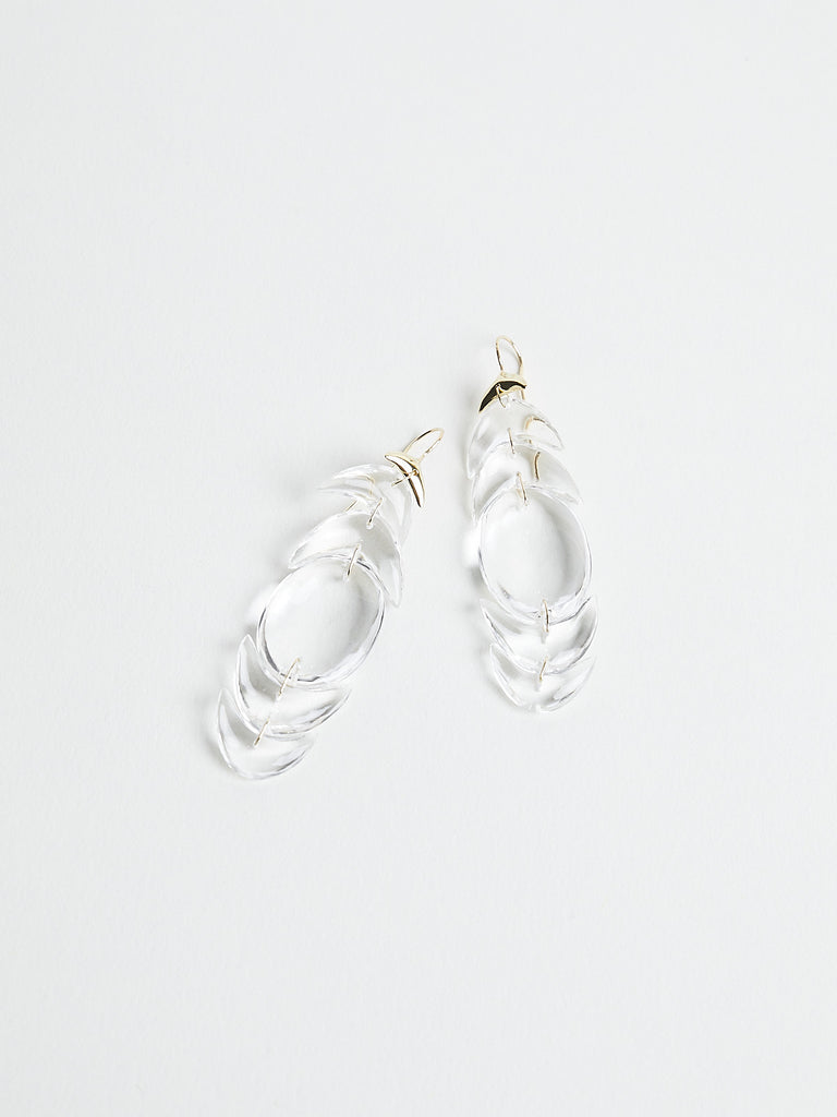 Ten Thousand Things - Crystal 18k Double Peacock Earrings
