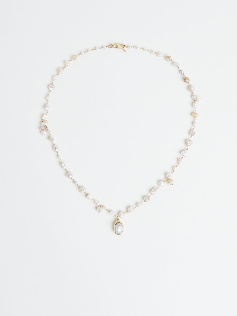 Ten Thousand Things Keshi Pearl Assembled Necklace on 18k Yellow Gold