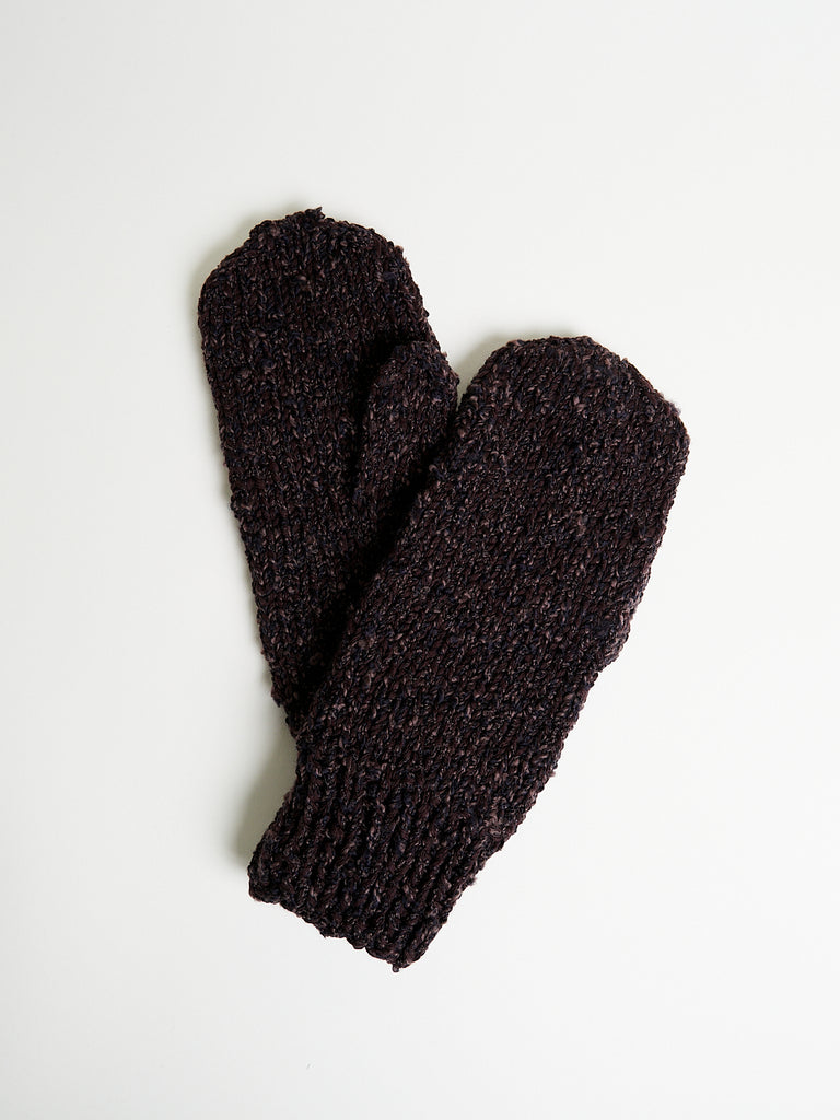 Toogood The Explorer Gloves in Boucle Wool Walnut