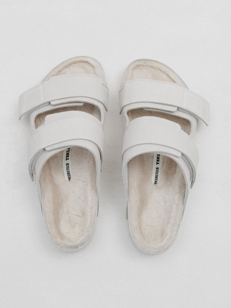 Birkenstock x Tekla Uji VL Cazador Shearling in Powder