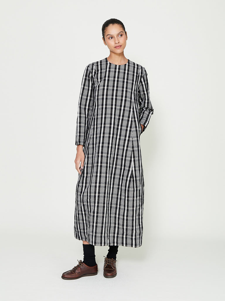 Unkruid - Inmo Dress in Black Wool Kelsch Cloth