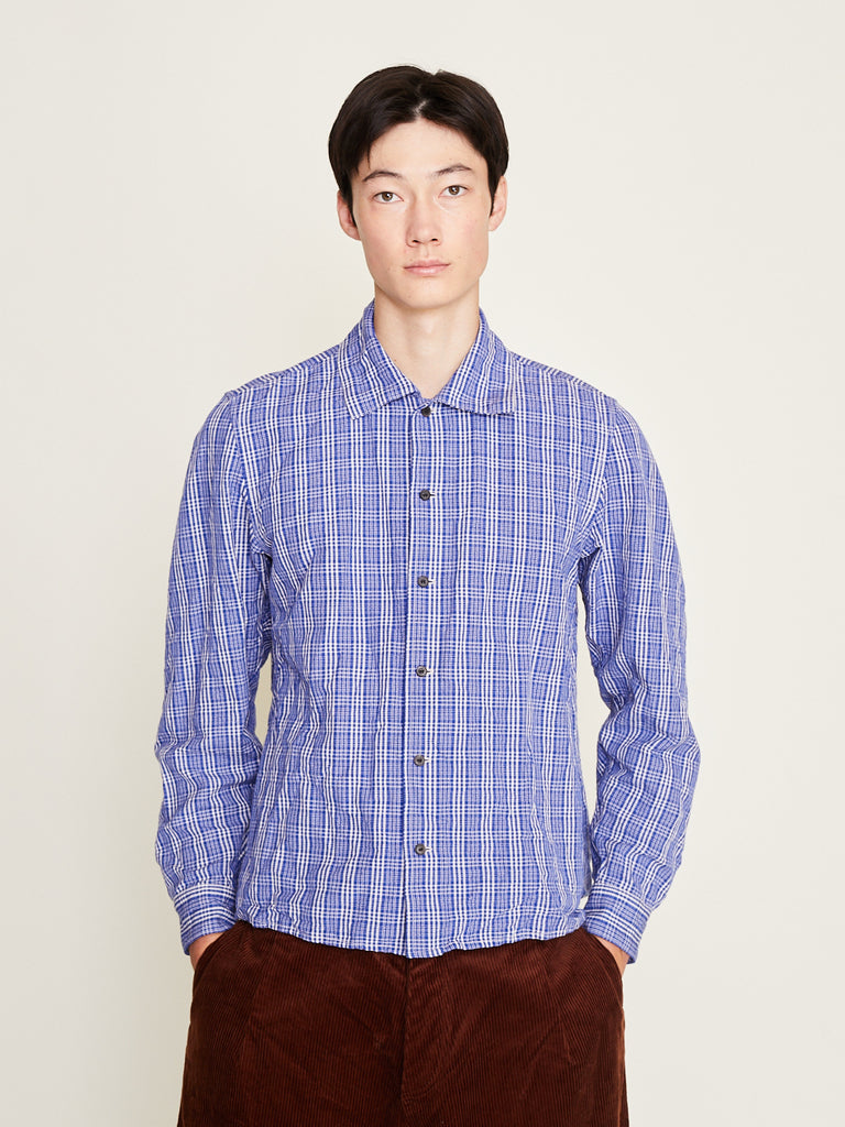 Unkruid - Classic Shirt in Blue Wool Kelsch