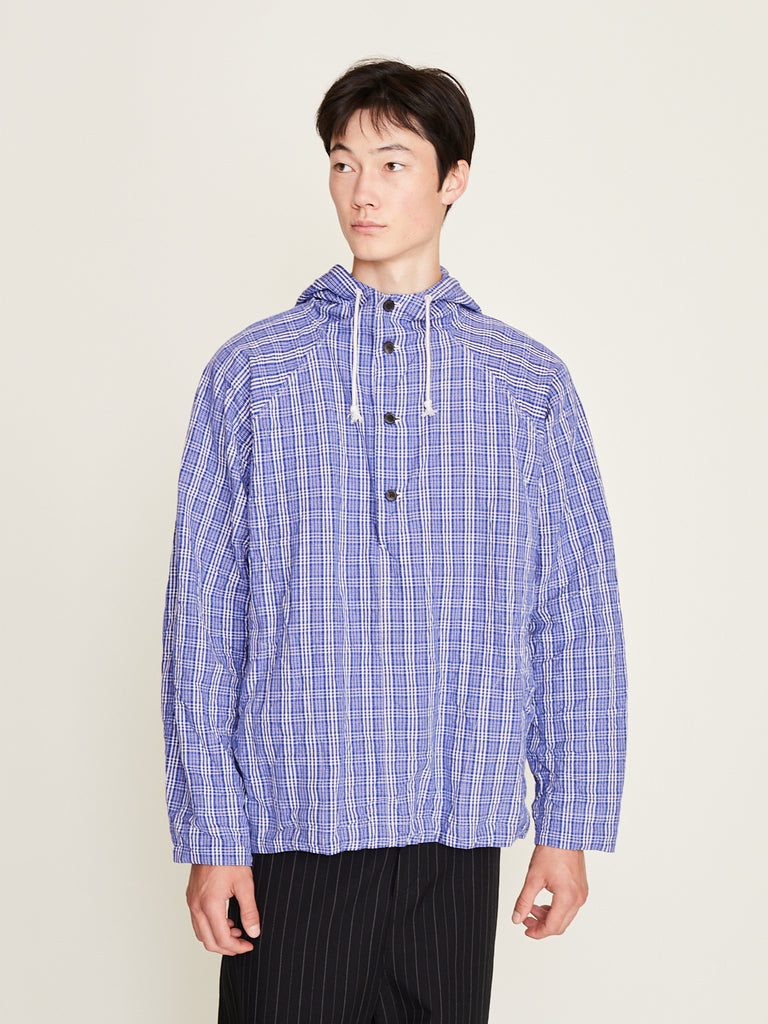 Unkruid - Early Morning Shirt in Blue Wool Kelsch