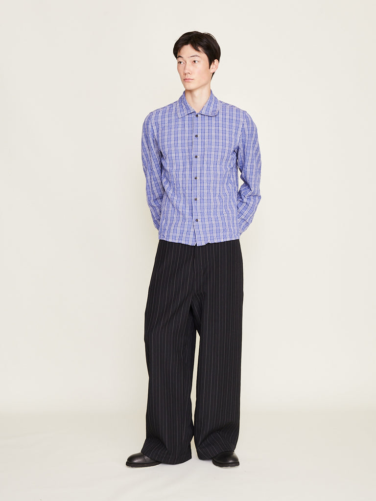 Unkruid - Five Pockets Trousers in Black Pinstripe