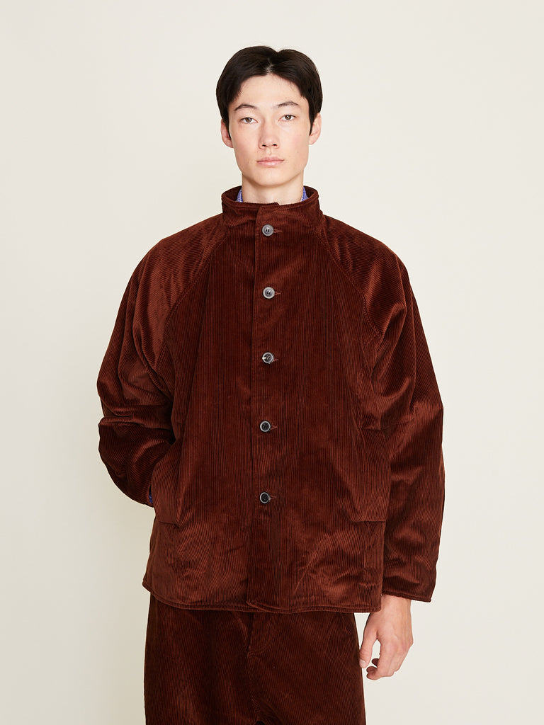 Unkruid - Late Night Jacket in Brown Heavy Corduroy