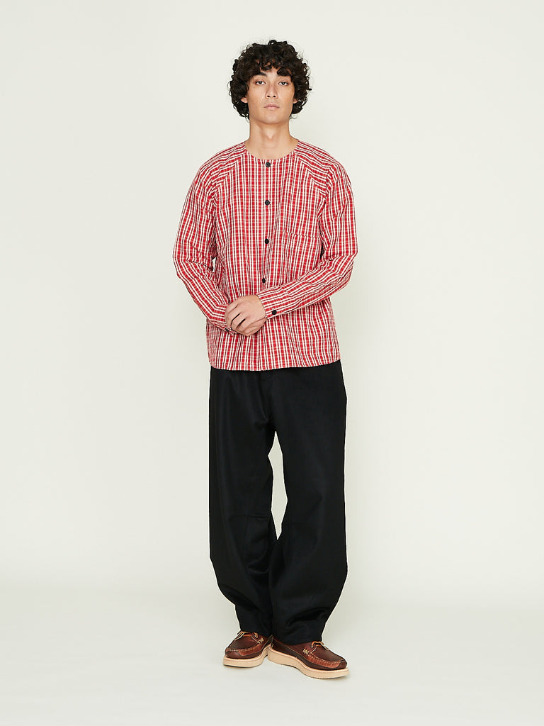 Unkruid - Writers Shirt in Red Kelsch Cloth