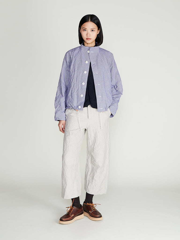Unkruid - South of North Jacket in Blue White Bakers Pepita